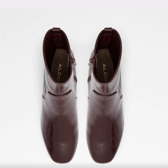 Aldo Burgundy Ankle Boots - Picture 8 of 12
